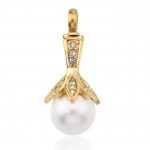 Pearl Flower Cremation Pendant