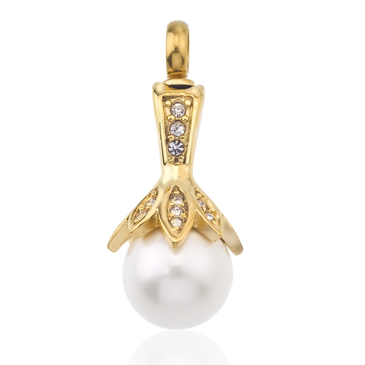 Pearl Flower Cremation Pendant